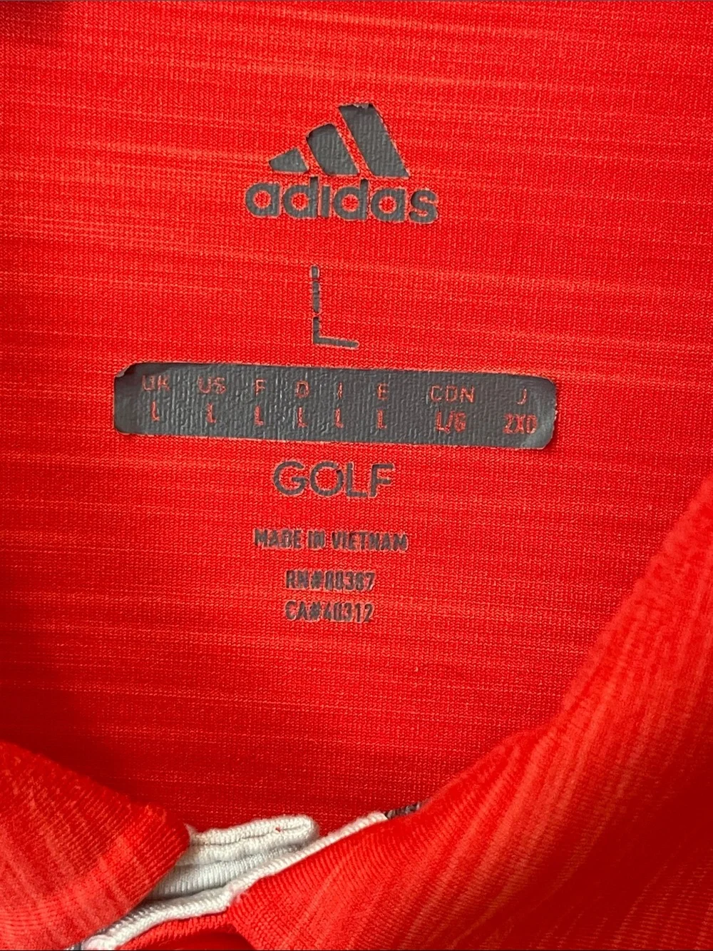 Adidas Golf Mens Polo Shirts Lot of 2 Performance Climalite Large